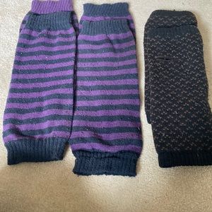 Three pairs of gently used arm warmers.